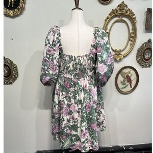chinese dress ladies Sand Ditsy Floral Corset Cotton Mini Dress